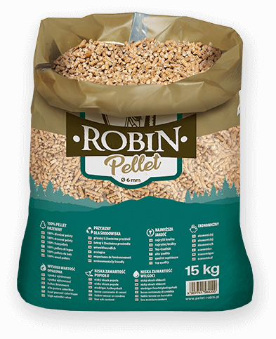 worek pelletu opałowego Robin do kupienia w Olkuszu lub sklepie internetowym
